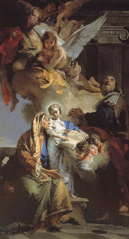 Giovanni Battista Tiepolo Our Lady of the education